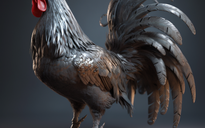 The rooster’s spurs