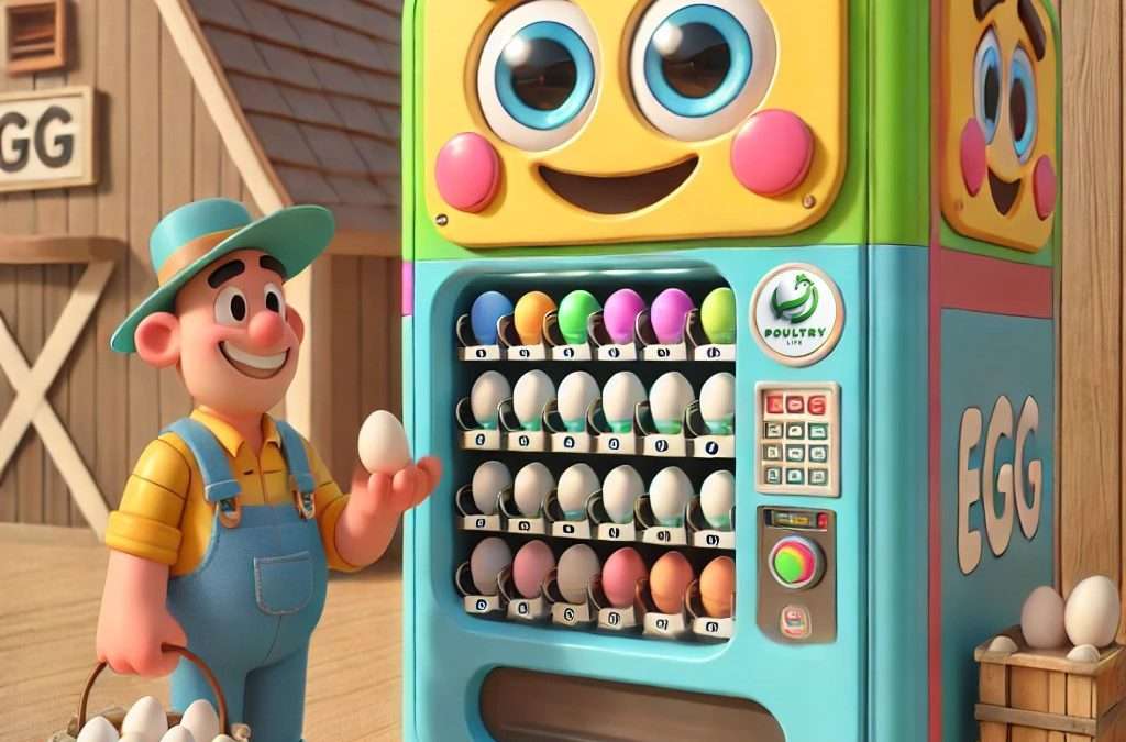 Vending de ovos: Produtos frescos direto ao consumidor