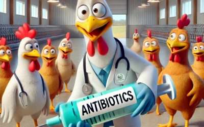 A dupla face dos antibióticos na produção avícola