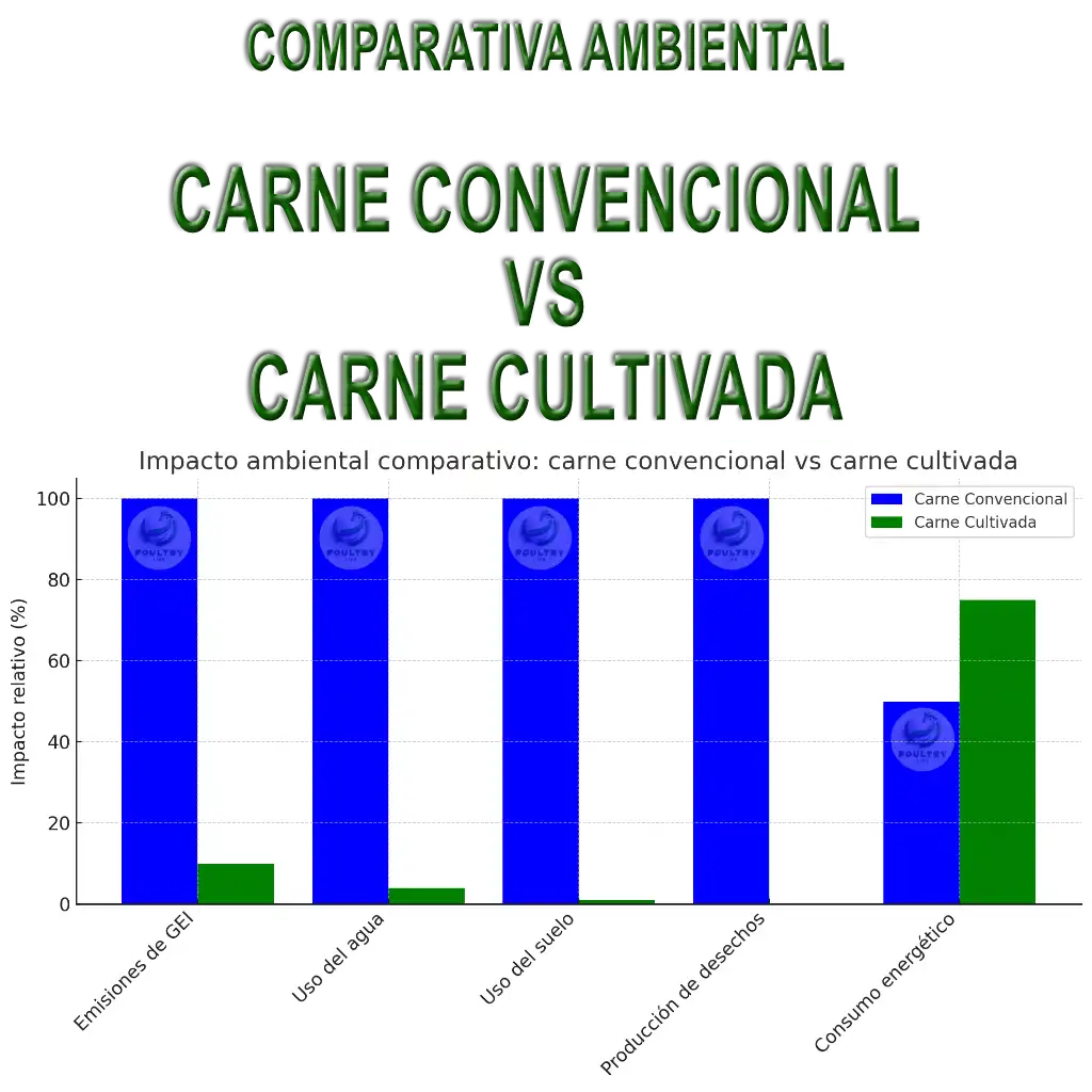 Carne Convencional Vs carne cultivada en cifras